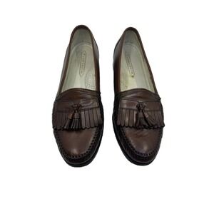 Florsheim Tassel Loafers Mens 9.5 D Brown Good Kiltie Leather 406608